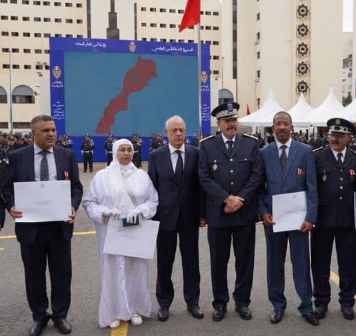En présence de Monsieur le Wali de la Région, Célébration à Casablanca du 68ème anniversaire de la DGSN
